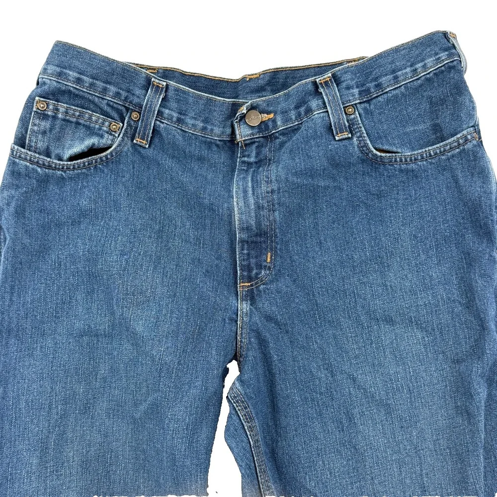 Carhartt Mens Elton Jeans 36x36 Blue‎ Traditional Fit Workwear Utility Carpenter